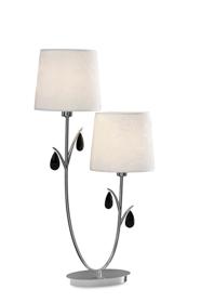 Andrea Polished Chrome Table Lamps Mantra Shaded Table Lamps
